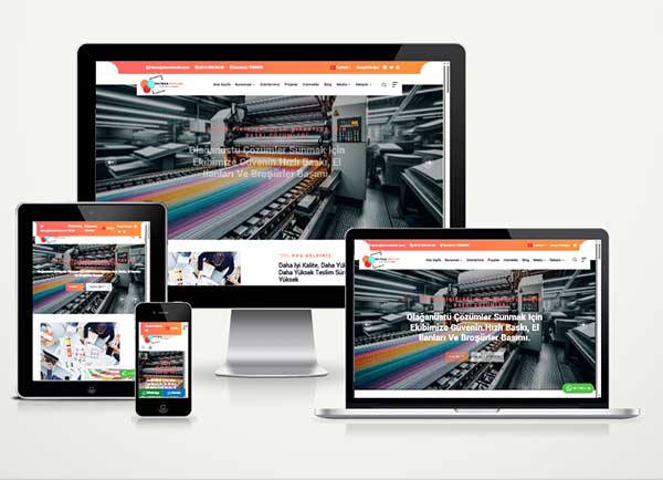 Matbaa Reklam Firma Web Site Paketi